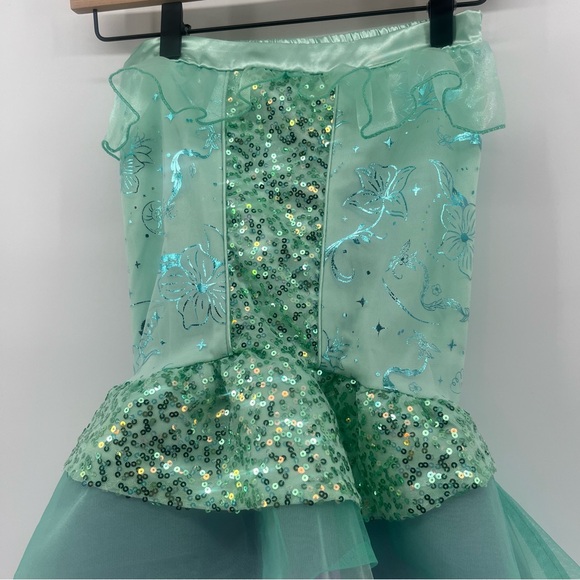 NWOT Disney’s Ariel Costume Halloween Dress Up Girl’s Size 7/8 Strapless - Picture 2 of 7